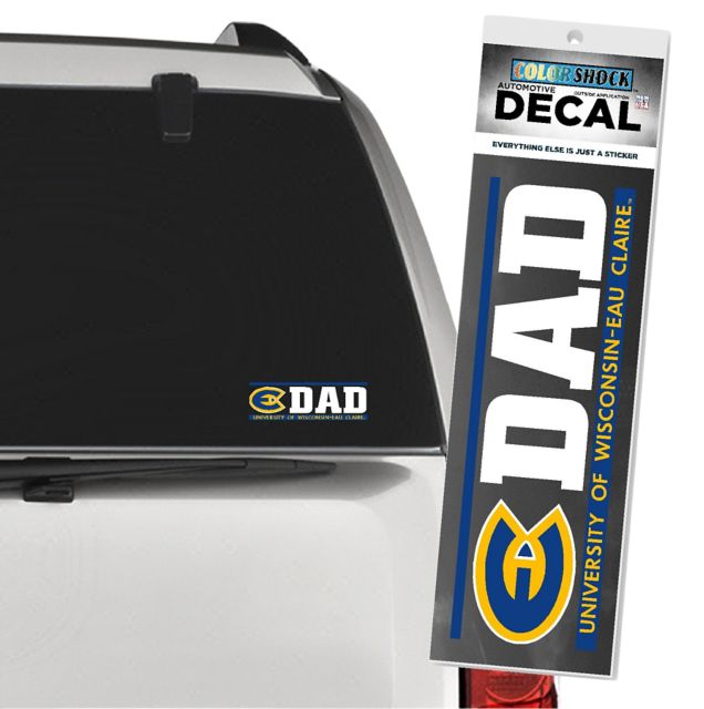 University of Wisconsin Eau Claire Blugolds Dad Decal