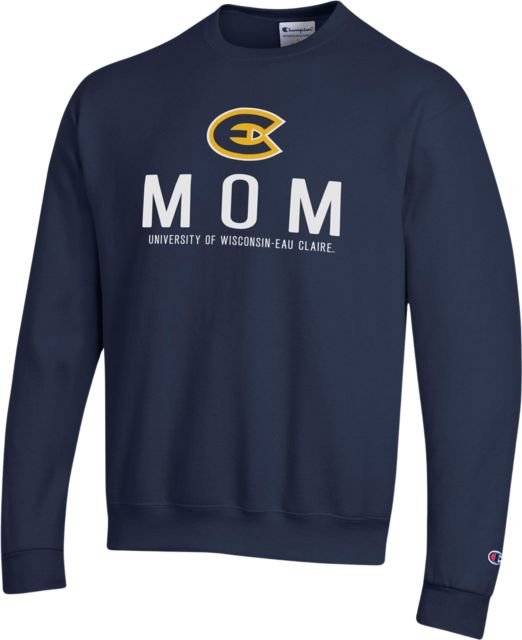 University of Wisconsin Eau Claire Mom Blugolds Crewneck
