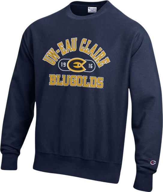 University of Wisconsin Eau Claire Blugolds Reverse Weave Crewneck Sweatshirt