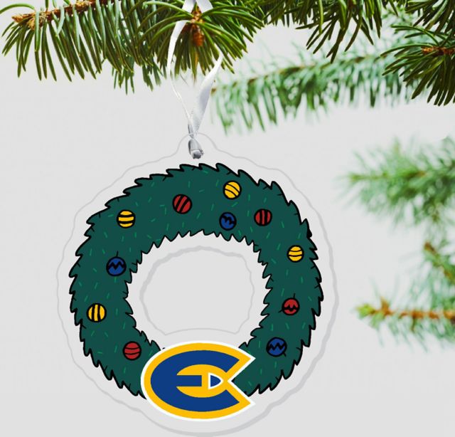 University of Wisconsin Eau Claire 3'' x 4'' Etched Ornament