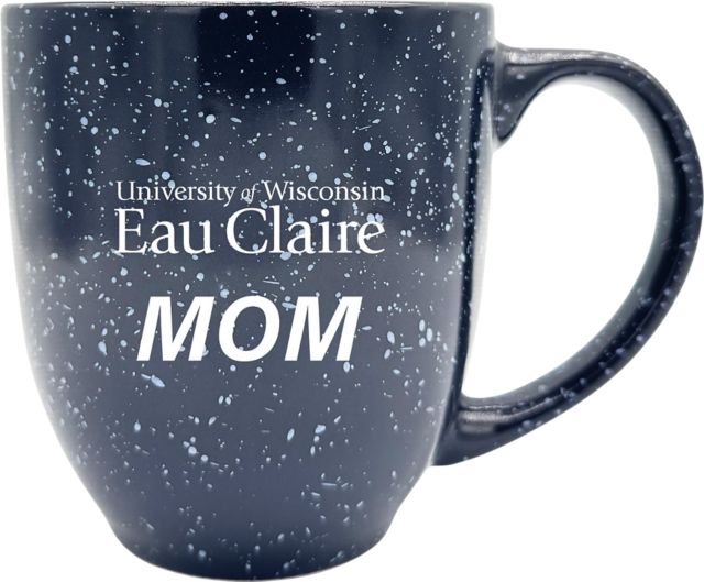 University of Wisconsin Eau Claire Mom 16 oz. Laser Engraved Bistro Mug