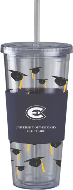 University of Wisconsin Eau Claire Acrylic Tumbler with Straw