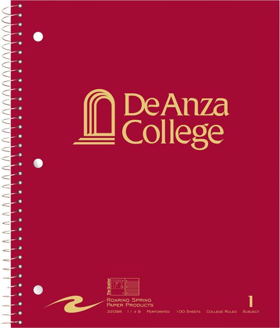 De Anza College Notebook 100-Sheet