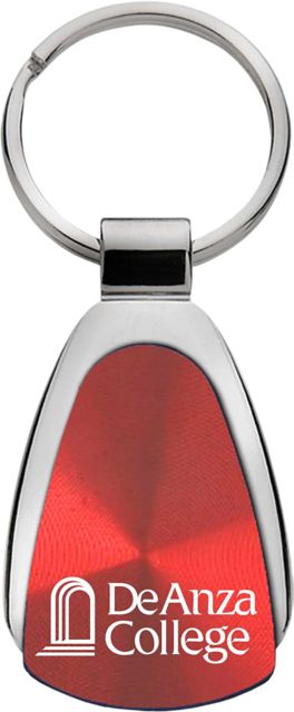 De Anza College Teardrop Keychain