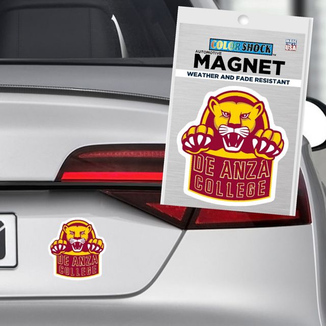 De Anza College Mountain Lions 4" x 4" Magnet