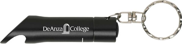 De Anza College Keychain with Bottle Opener Flashlite