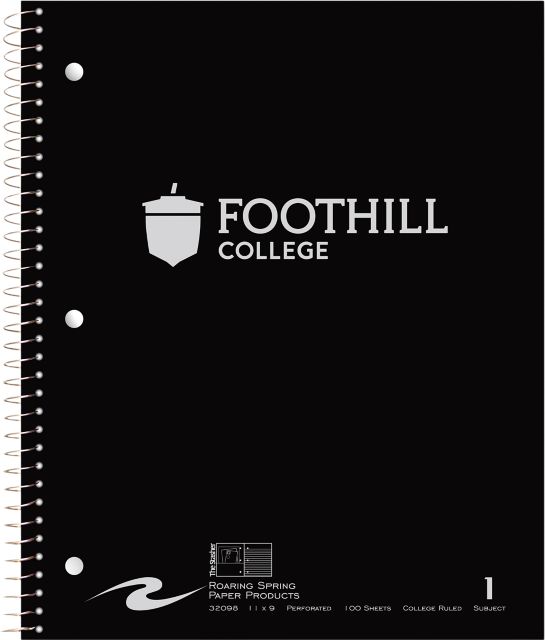 Foothill College Notebook 100-Sheet