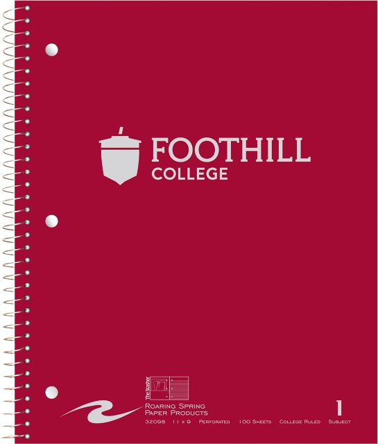 Foothill College Notebook 100-Sheet