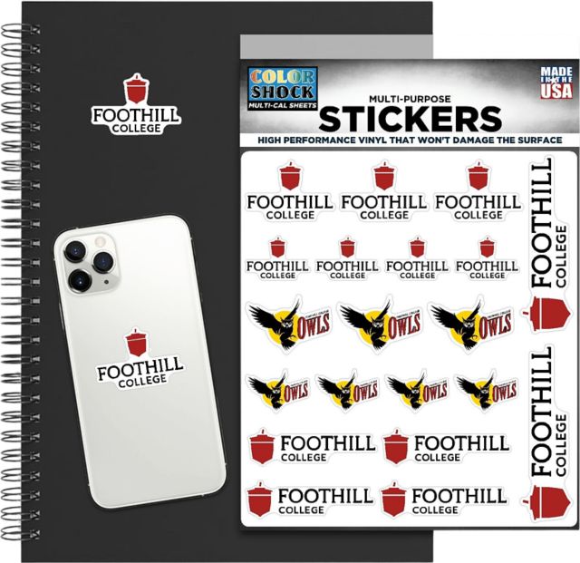 Foothill College Sticker Sheet