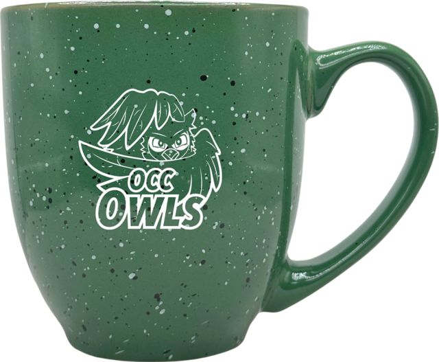 Oakland Community College Owls 16 oz. Laser Engraved Bistro Mug