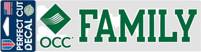 Oakland Community College 3x10 Family Decal
