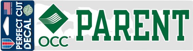 Oakland Community College Parent 3'' x 10'' Perfect Cut Decal