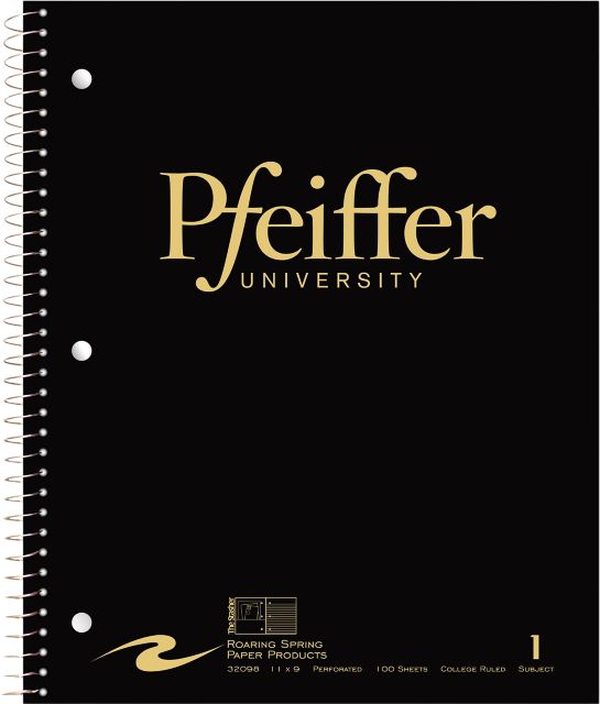Pfeiffer University Notebook 100-Sheet