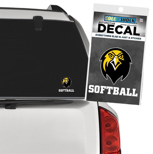 Pfeiffer University Falcons Softball Decal