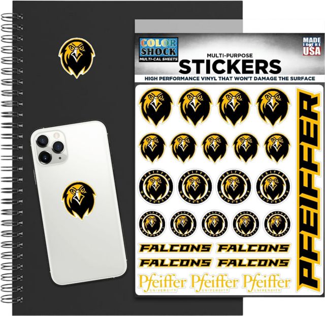 Pfeiffer University Sticker Sheet