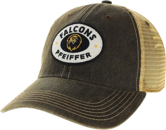 Pfeiffer University Falcons Patch Trucker Cap