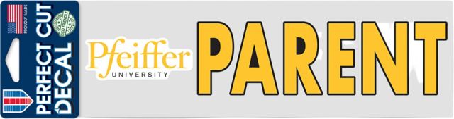 Pfeiffer University Parent 3'' x 10'' Perfect Cut Decal