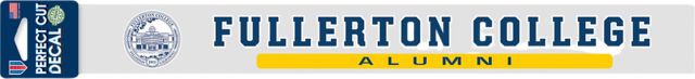 Fullerton College Alumni 3 x 10 Perfect Cut Decal