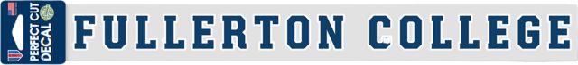 Fullerton College 3'' x 10'' Perfect Cut Decal