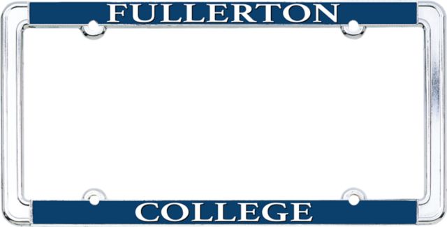 Fullerton College Thin Dome License Plate Frame