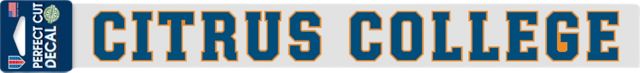 Citrus College 2'' x 17'' Perfect Cut Decal