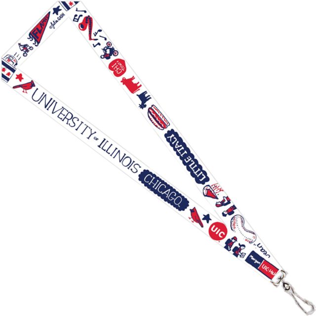 University of Illinois Chicago Julia Gash 3-4'' Satin Lanyard