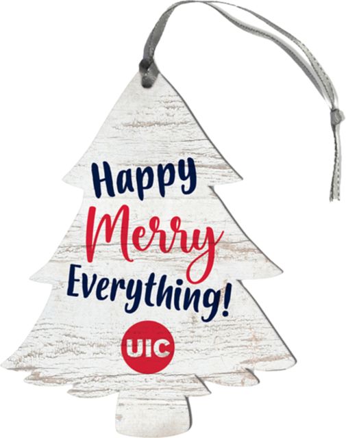 University of Illinois Chicago Tree Ornament