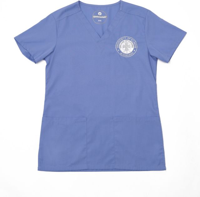 College of Nursing Ladies V-Neck Scrub Top XS-XL