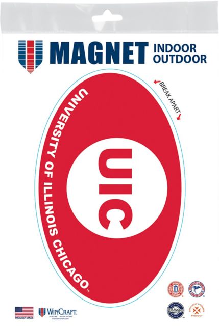 University of Illinois Chicago Flames 3.5 x 5 Oval Magnet