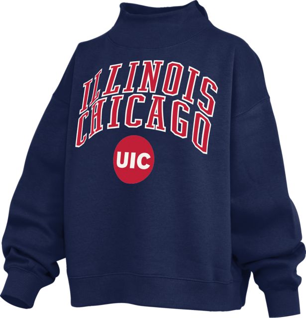 University of Illinois Chicago Women's Lingo Mock neck Sweatshirt