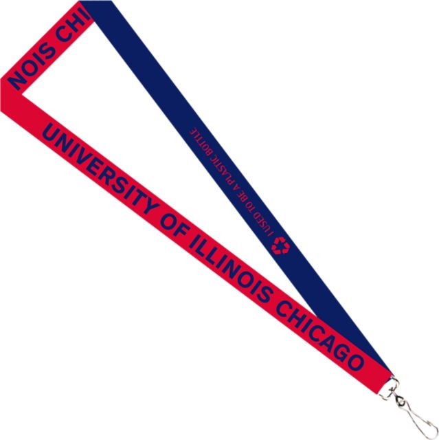 University of Illinois Chicago Recycled Lanyard