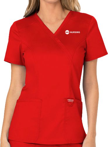 University of Illinois Chicago UIC Nursing Women's Scrub Top