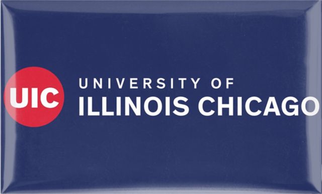 University of Illinois Chicago 2.2 x 3.6 Domed Magnet