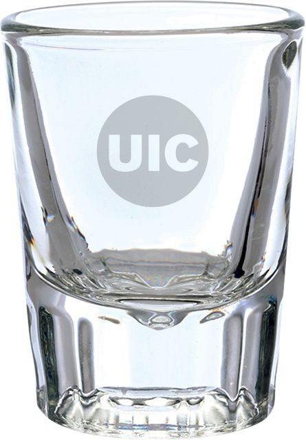 University of Illinois Chicago Collectors Glass