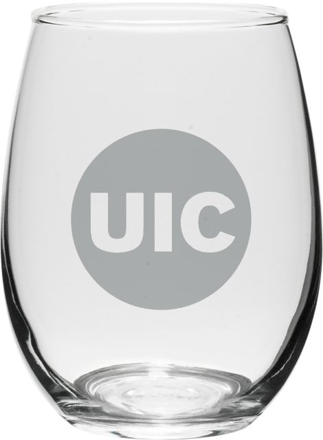 University of Illinois Chicago 21 oz. Wine Glass