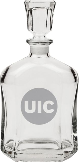 University of Illinois Chicago Whiskey Decanter