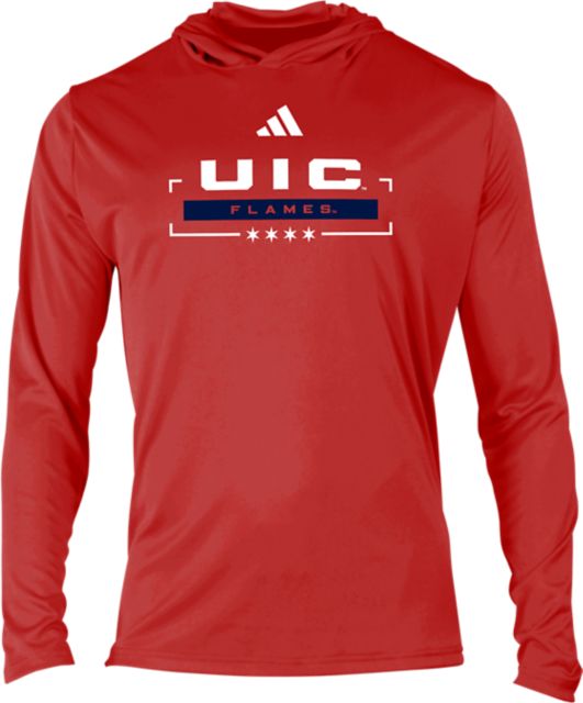 University of Illinois Chicago Flames Hooded Long Sleeve T-Shirt