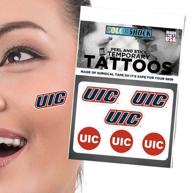 University of Illinois Chicago Flames Mini Decal