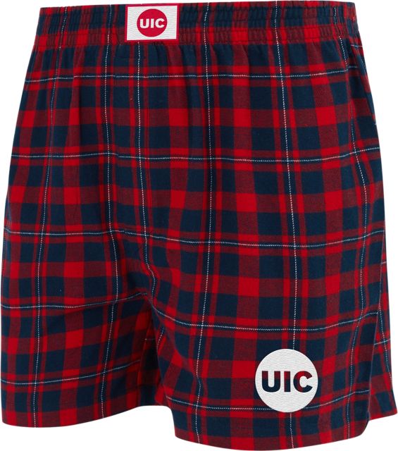 University of Illinois Chicago Flannel Boxers