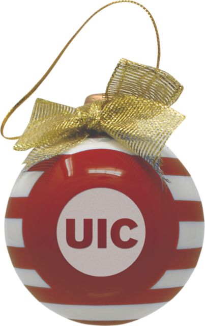 University of Illinois Chicago Flames Ornament