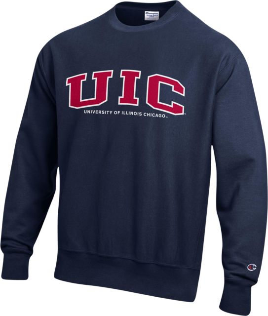 University of Illinois Chicago Reverse Weave Crewneck Sweatshirt