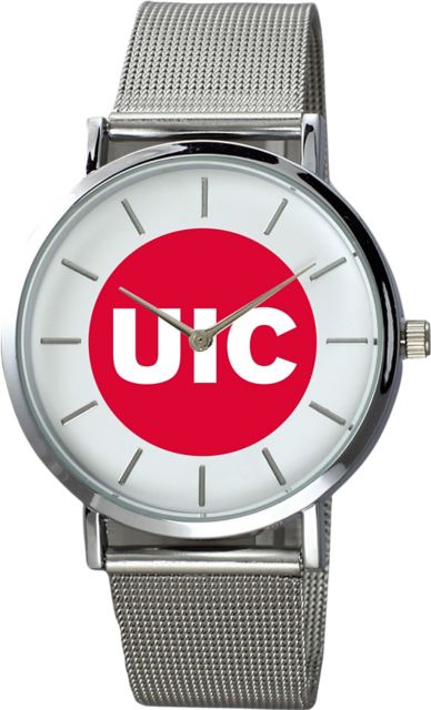 University of Illinois Chicago 40mm Stainless Steel Watch