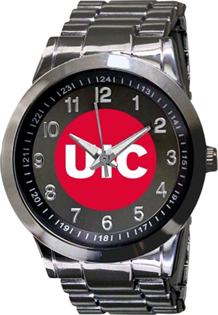 University of Illinois Chicago 44mm Men's Metal Watch