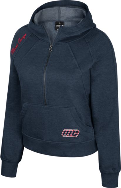 University of Illinois Chicago Precipice 1/2 Zip Fleece Hoodie
