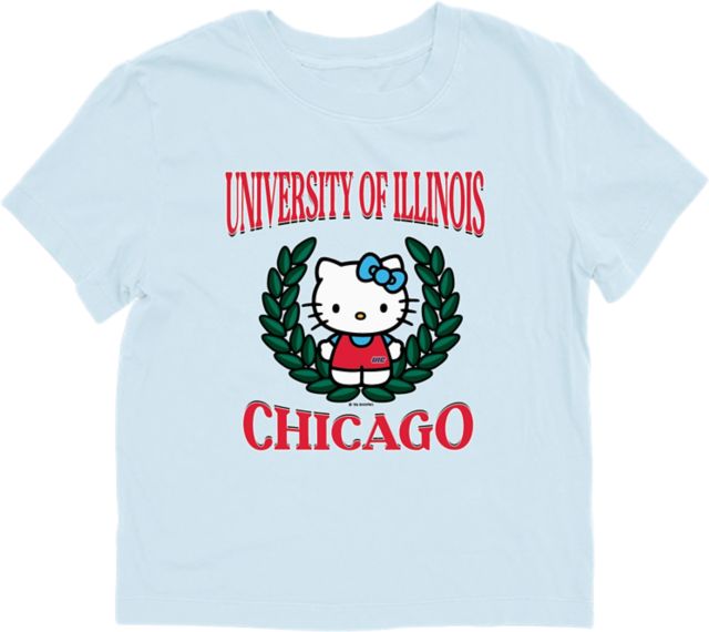 University of Illinois Chicago Hello Kitty Women's Dyed Short Sleeve T-shirt