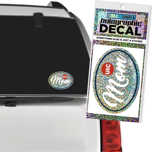 University of Illinois Chicago Mom Hologram Decal