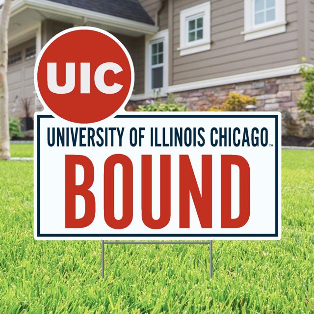 University of Illinois Chicago Bound 22" x 19" Lawn Sign