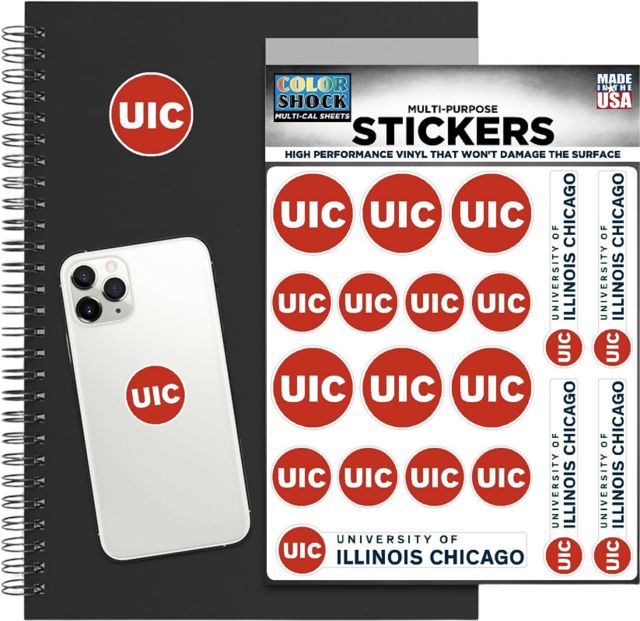 University of Illinois Chicago Sticker Sheet