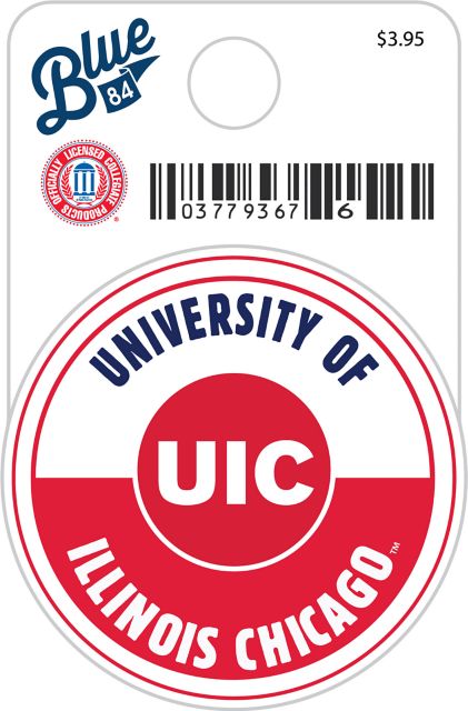 University of Illinois Chicago Flames Mini Sticker