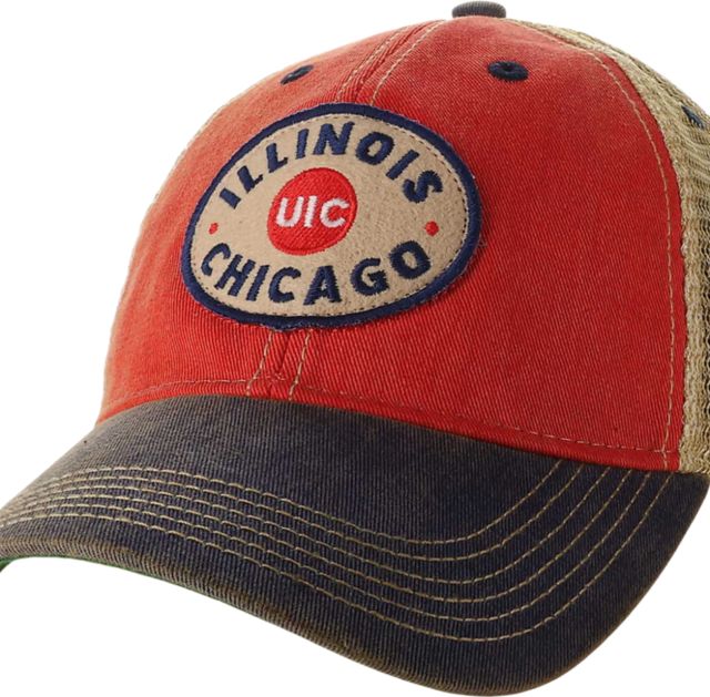 University of Illinois Chicago Flames Patch Trucker Cap